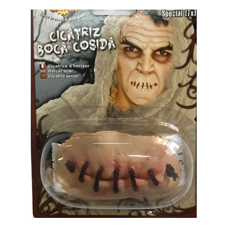 Cicatriz Boca Cosida - Maquillaje y cicatrices