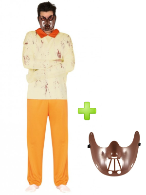 Disfraz de Psicopata Canibal con mascara - Disfraces Halloween - Packs Disfraces Halloween Adulto