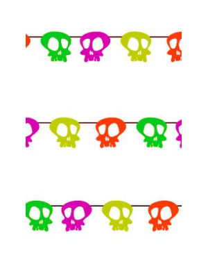 Comprar Guirnalda Calaveras de Neon - Guirnaldas y Globos