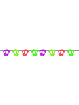 Comprar Guirnalda Calaveras de Neon - Guirnaldas y Globos