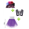 Set de Catrina multicolor infantil - Disfraces Halloween - Packs Disfraces Halloween Infantiles