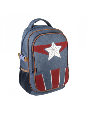 Mochila Capitan America Advenngers Casual Viaje - Bolsos y Mochilas Frikis
