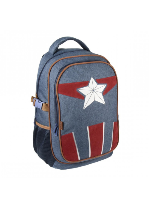 Mochila Capitan America Advenngers Casual Viaje - Bolsos y Mochilas Frikis