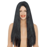 Peluca Melena Larga Negra - Complementos Disfraces Halloween