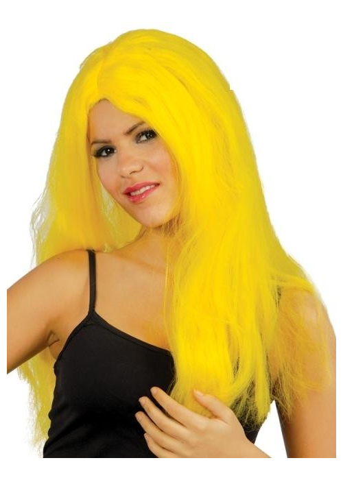 Comprar Perruca Cabellera de color Groc per només 6.00€ – vestit de Botiga en línia