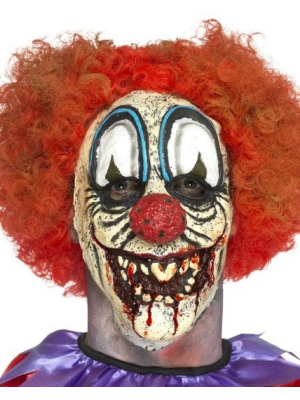 Mascara Payaso con Adhesivo - Mascaras y Antifaces