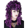Peluca Vampiresa Mechas Moradas - Pelucas