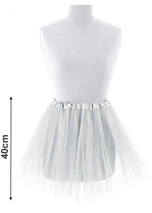 Tutu Blanco 40 cm - Faldas y Pantalones