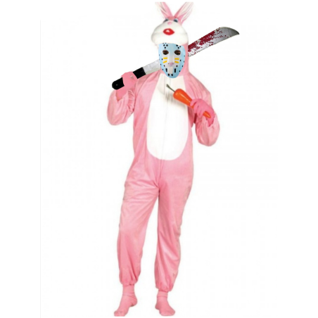 Disfraz de Conejito Rosa Asesino - Disfraces Halloween - Packs Disfraces Halloween Adulto