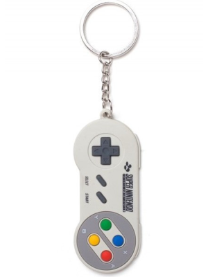 Llavero Nintendo Mando Super de Goma - Llaveros y chapas Frikis
