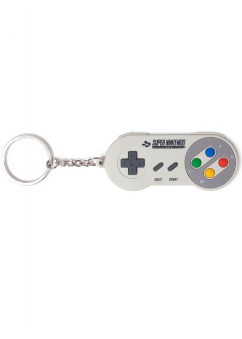 Llavero Nintendo Mando Super de Goma - Llaveros y chapas Frikis