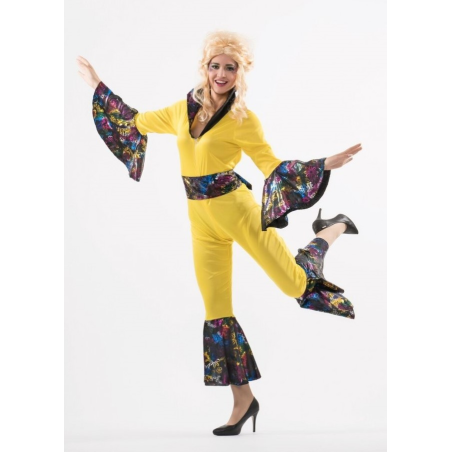 Disfraz de Disco Buzo Amarillo Mujer - Disfraces de Disco para Mujer