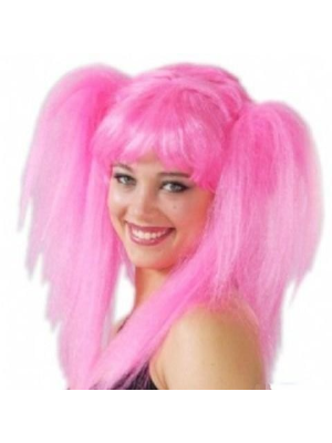 Comprar Peluca Coletas Rosa - Pelucas