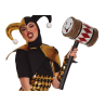 Mazo de Payaso Peligroso 60 cms