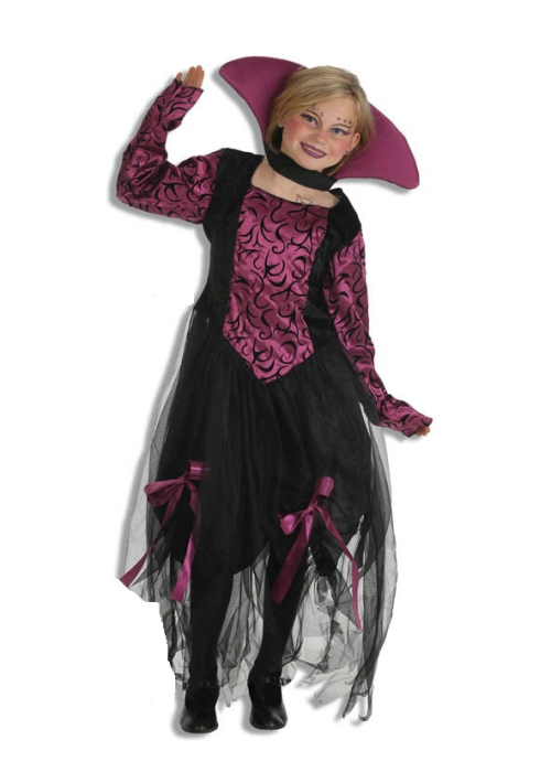 Disfraz de Vampiresa Lila Infantil - Disfraces de Halloween Infantiles