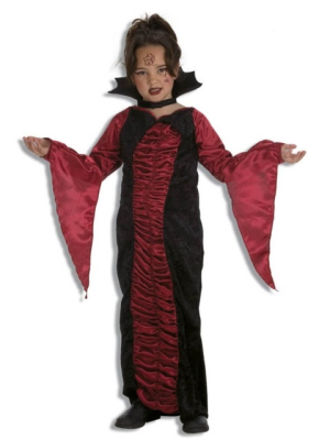 Disfraz de Vampiresa Burdeos Infantil - Disfraces de Vampiresas y Goticas para Niñas