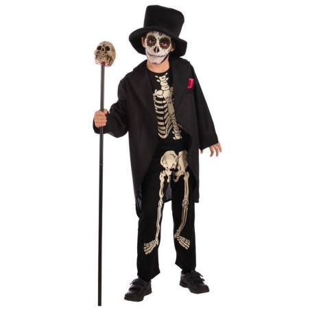 Disfraz De Catrino con Frac Infantil - Disfraces Calaveras y Esqueletos