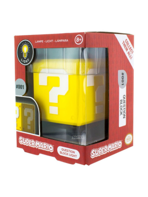 Comprar Lampara 3D Bloque con Interrogacion Nintendo - LÃ¡mparas Frikis