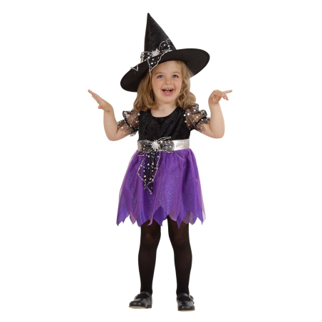 Disfraz de Bruja Morada para Bebe - Disfraces de Brujas y Hechiceros para Bebes