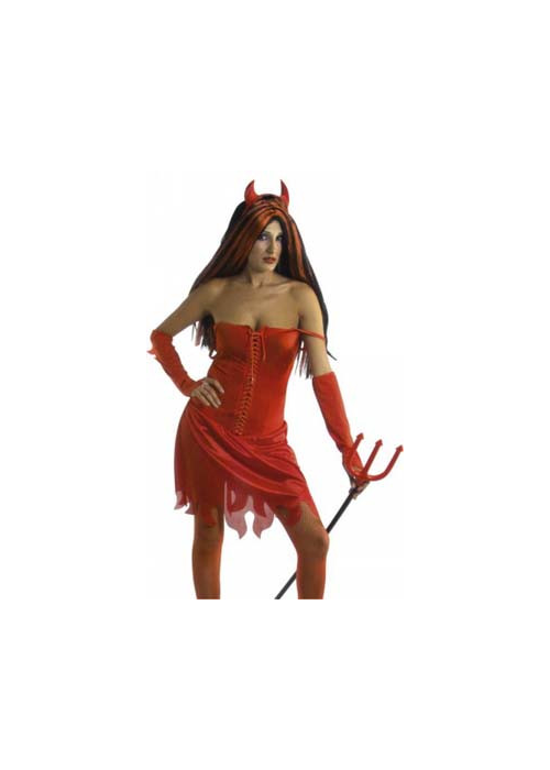 Disfraz de Diablesa vestido Corpiño Rojo