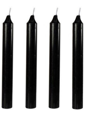 Velas Negras 4 unid.