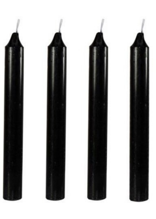 Velas Negras 4 unid.