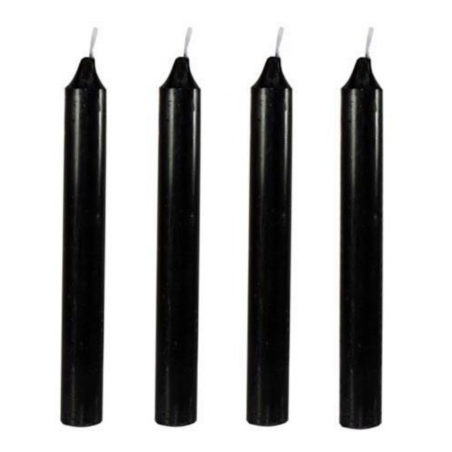 Velas Negras 4 unid.