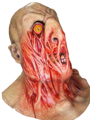 Mascara Zombie Descarnado Deluxe - Mascaras de Zombies