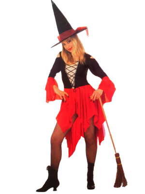 Comprar Disfraz de Bruja Roja - Disfraces de Brujas y Hechiceros para Mujer