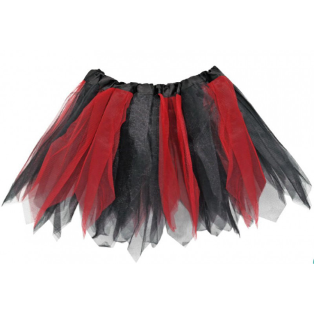 Tutu Rojo y Negro 30cms - Faldas y Pantalones