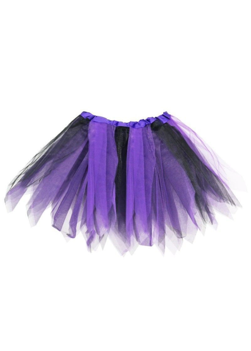 Comprar Tutu Morado y Negro 30cms - Faldas y Pantalones