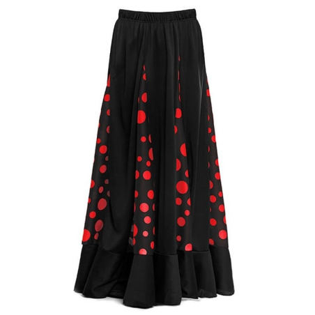Faldilla Sevillana Polka-punt Vermell