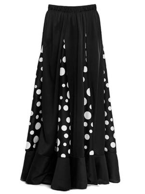 Falda Sevillana con Lunares Blancos - Disfraces de Sevillana para Mujer