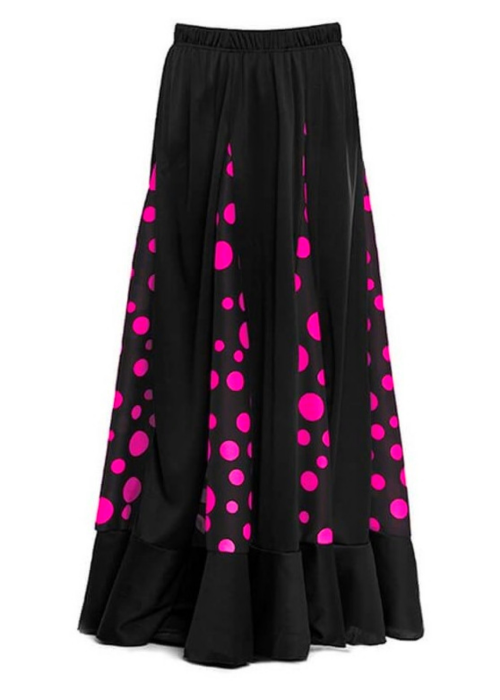 Falda Sevillana con Lunares Rosa - Disfraces de Sevillana para Mujer