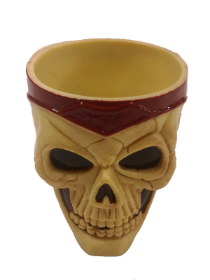 Vaso Chupito Calavera granate. - Decoracion Halloween