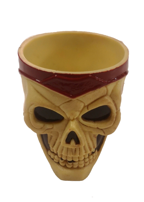 Vaso Chupito Calavera granate. - Decoracion Halloween