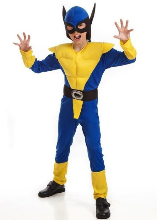 Disfraz de Lobezno Amarillo Infantil - Disfraces de Superheroes para Niños