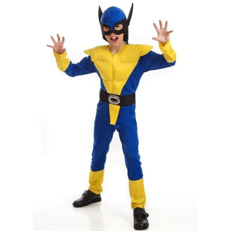 Disfraz de Lobezno Amarillo Infantil - Disfraces de Superheroes para Niños