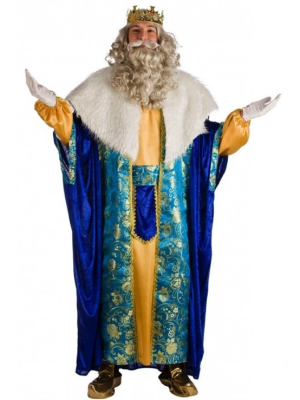 Comprar Disfraz de Rey Melchor Azul - Disfraces Navideños para Hombres