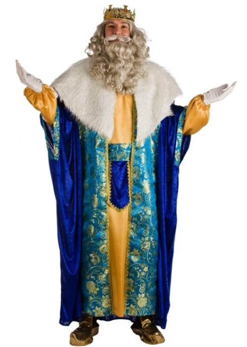 Disfraz de Rey Melchor Azul - Disfraces Navideños para Hombres