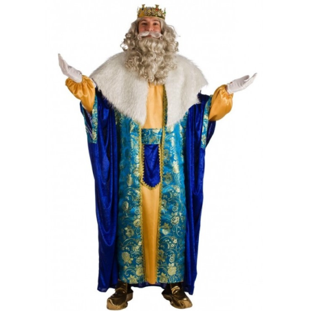 Disfraz de Rey Melchor Azul - Disfraces Navideños para Hombres
