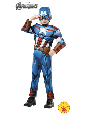 Disfraz de Capitan America Deluxe Infantil - Disfraces de Capitan America
