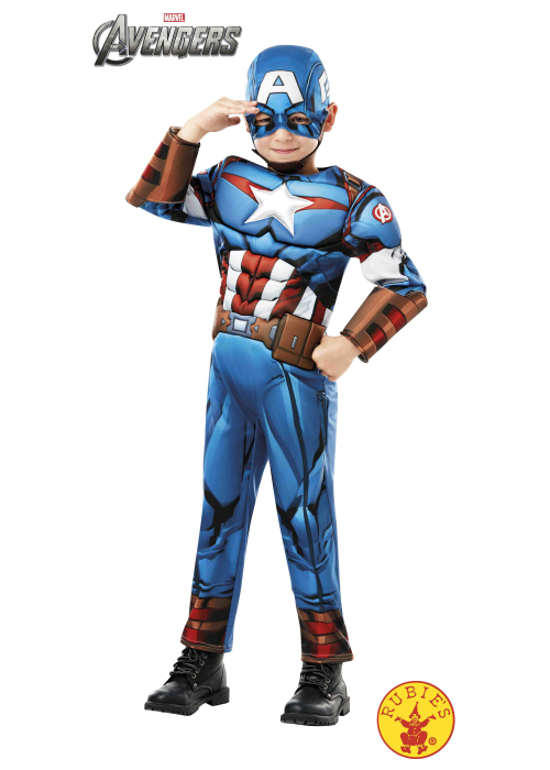 Disfraz de Capitan America Deluxe Infantil - Disfraces de Capitan America