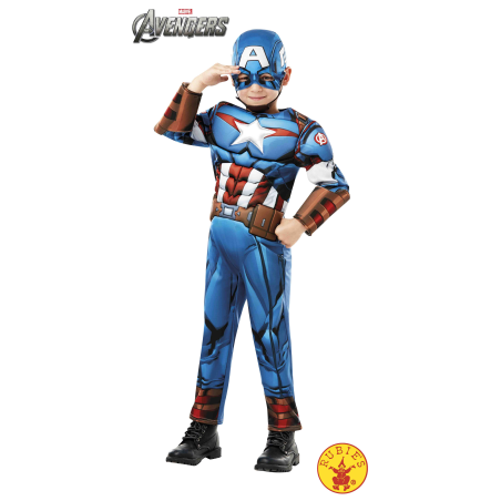 Disfraz de Capitan America Deluxe Infantil