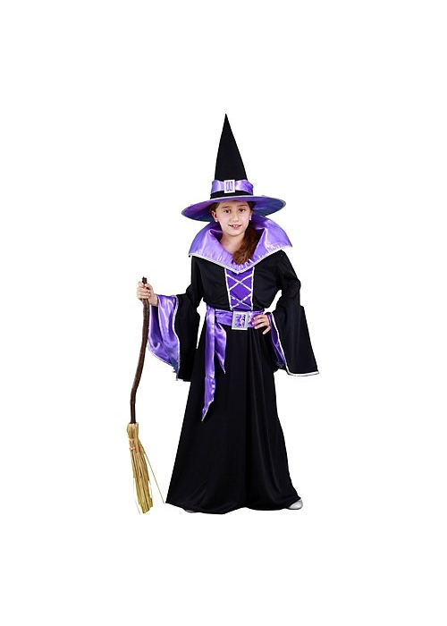 Disfraz de Bruja Morada infantil - Disfraces de Brujas y Hechiceros para Niñas