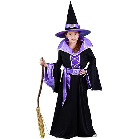 Disfraz de Bruja Morada infantil - Disfraces de Brujas y Hechiceros para Niñas