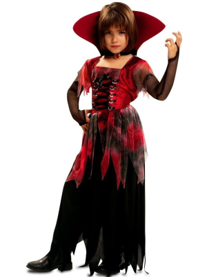 Disfraz de Vampiresa Gotica Roja Infantil - Disfraces de Vampiresas y Goticas para Niñas