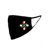 Mascarilla negra Lauburu Ikurriña (Homologada) - Euskal Maskarak Adulto