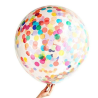 Globo con Confetti Multicolor 80cm - CELEBRACIONES