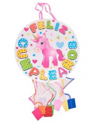 Piñata de Unicornio con Tiras - CELEBRACIONES